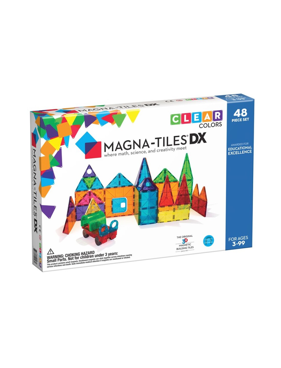 Magna-Tiles Clear Coldx 48 piezas