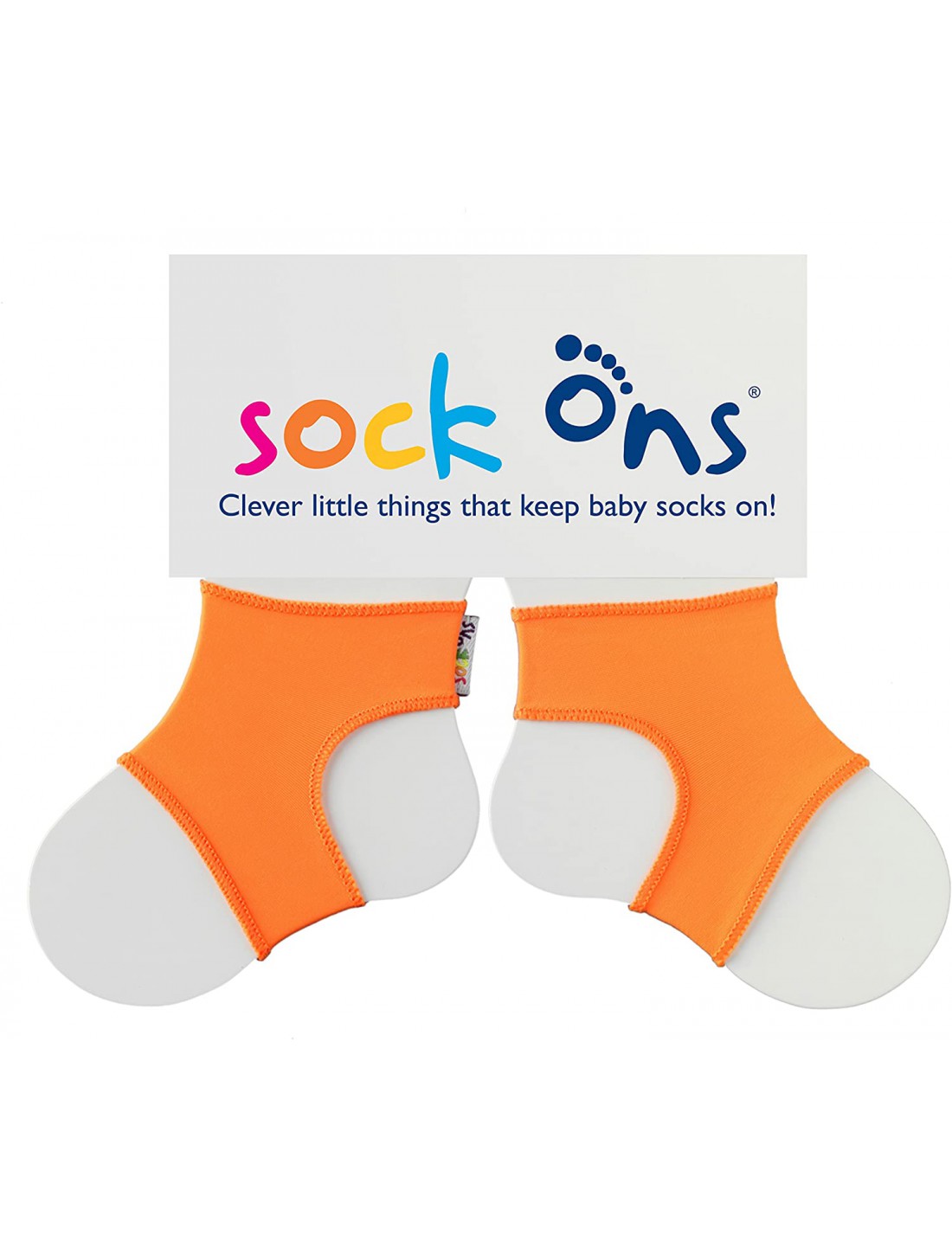 Sock ons Naranja (Sujeta calcetines) 0-6 meses. Dribbleons