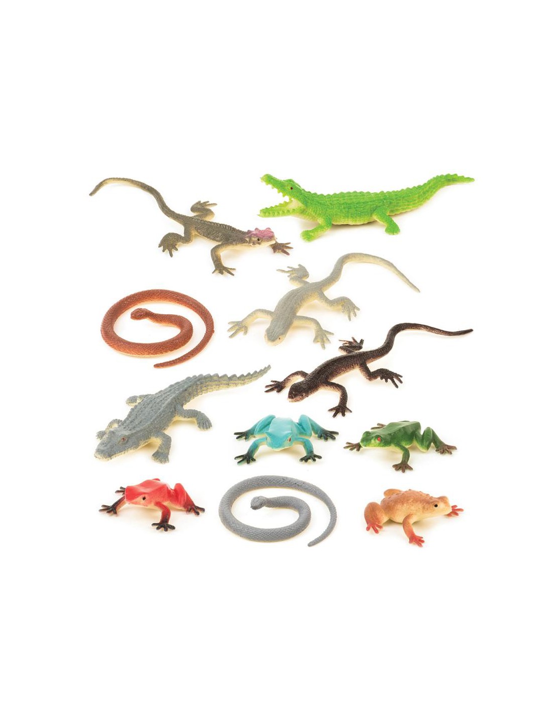 Miniaturas de reptiles.