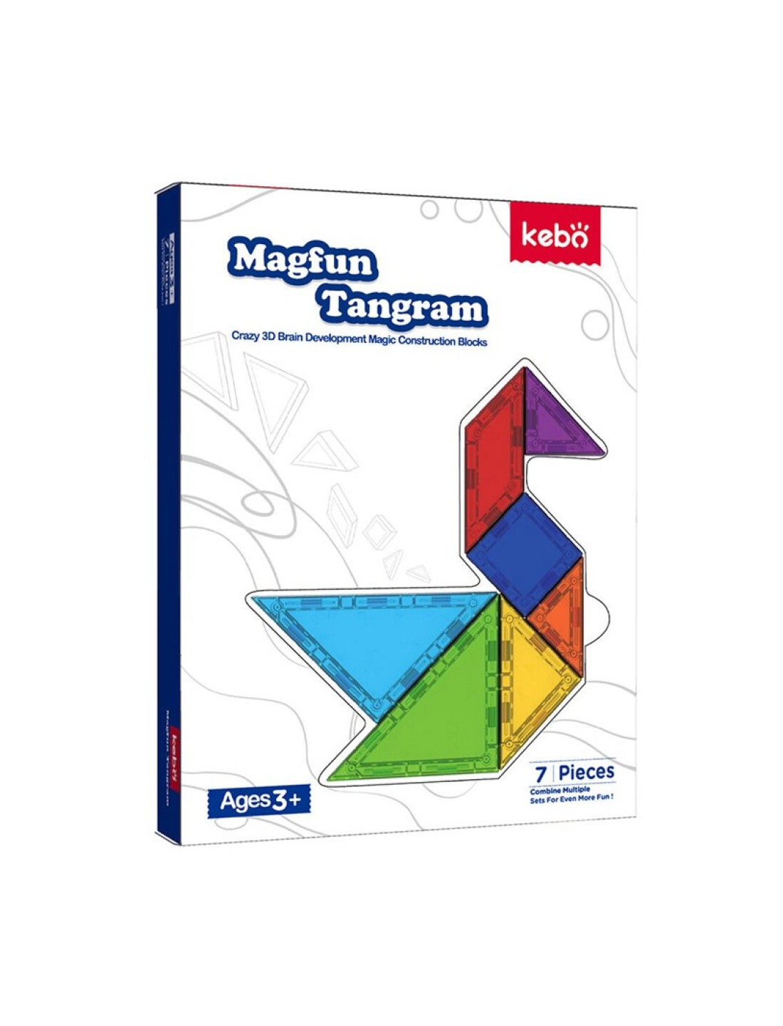 Magfun Tangram 3D Imán Clásico. Kebo