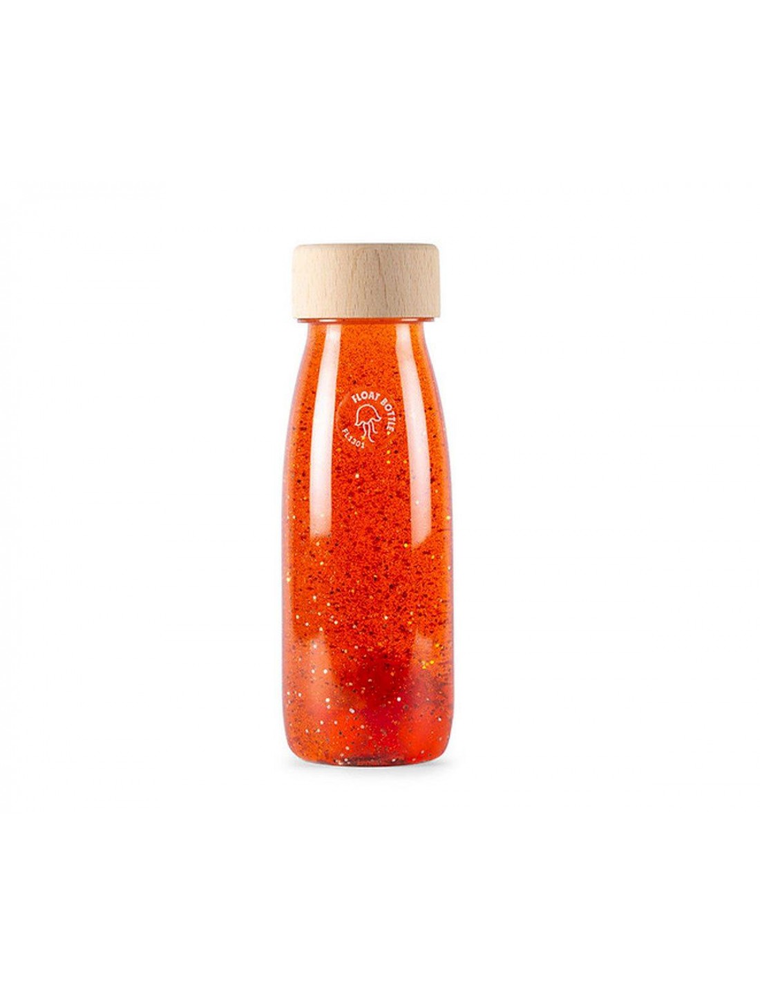 Botella sensorial Float naranja. Petit Boum