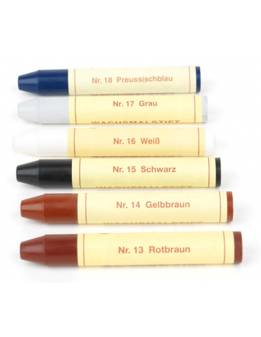 Pinturas Crayons alargadas 8 unidades colores complementarios. Stockmar